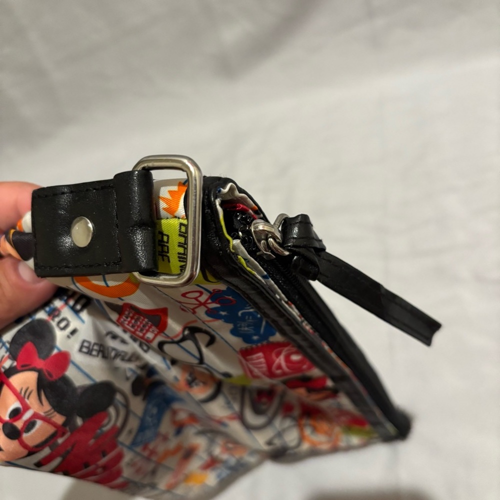 Disney Parks Authentic Nerds Rock Bag + Wallet Brains Are Beautiful Minnie Goofy - Picture 5 of 11